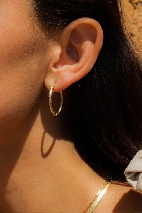 GAIA HOOPS SILVER